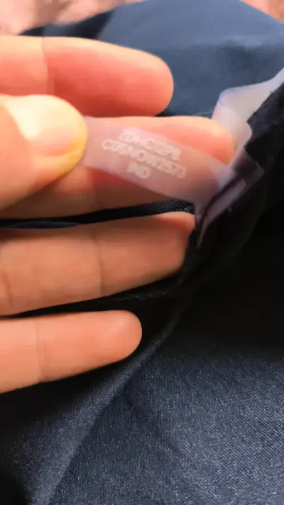 Vestido azul con botones Calvin Klein - miniatura 3