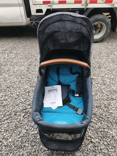 Coche de bebé Bebesit con silla azul - miniatura 2
