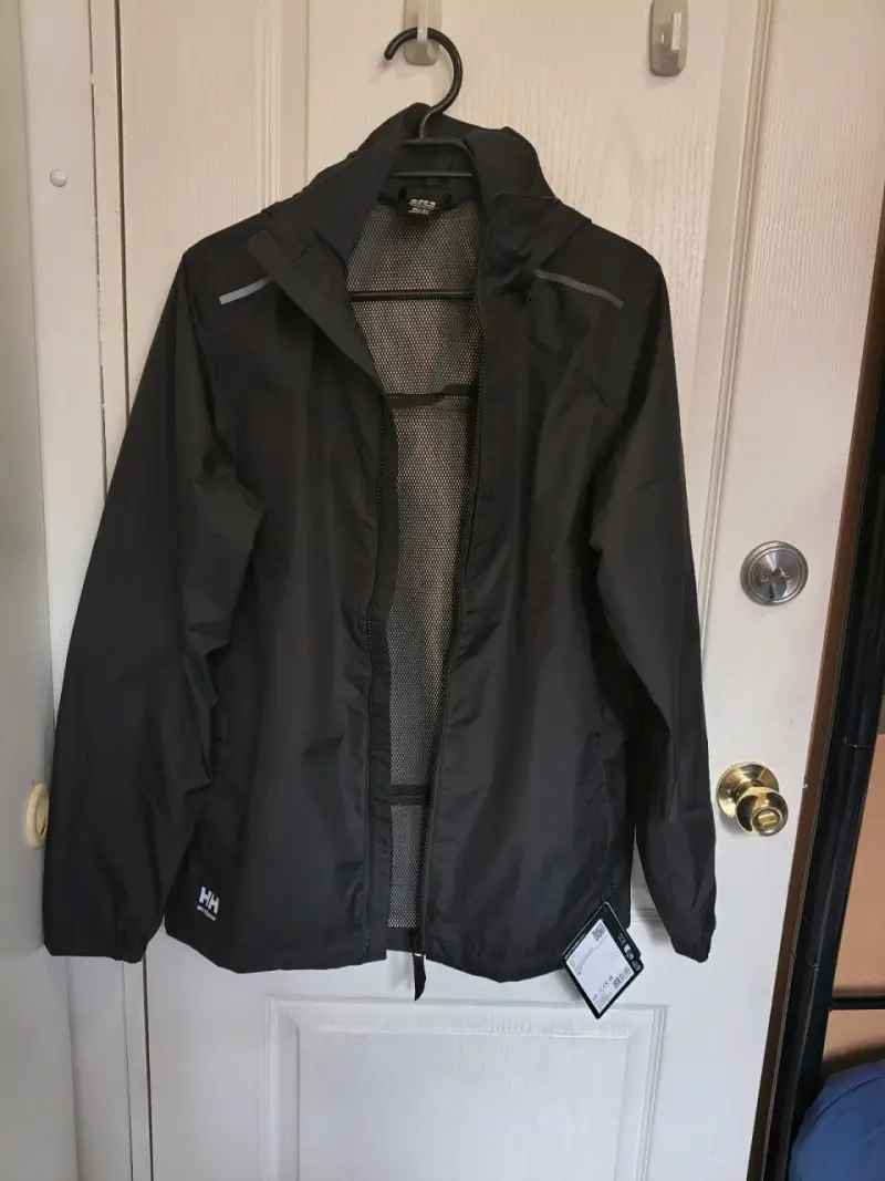 Chaqueta impermeable negra Helly Hansen para hombre - 1