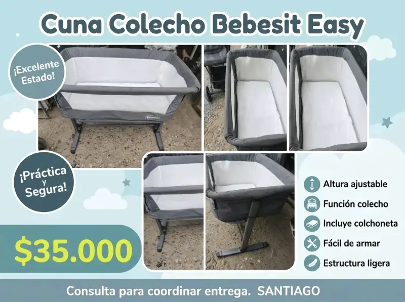 Cuna colecho Bebesit Easy en excelente estado