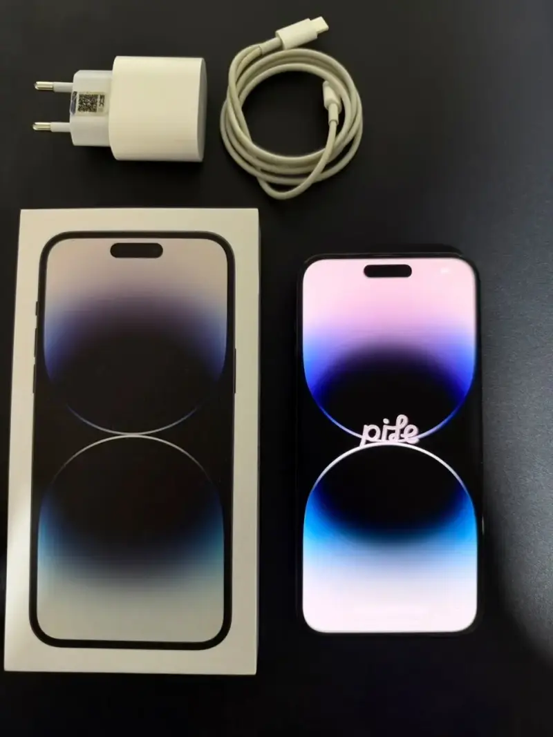 iPhone 14 Pro Max con cargador y caja original - 1