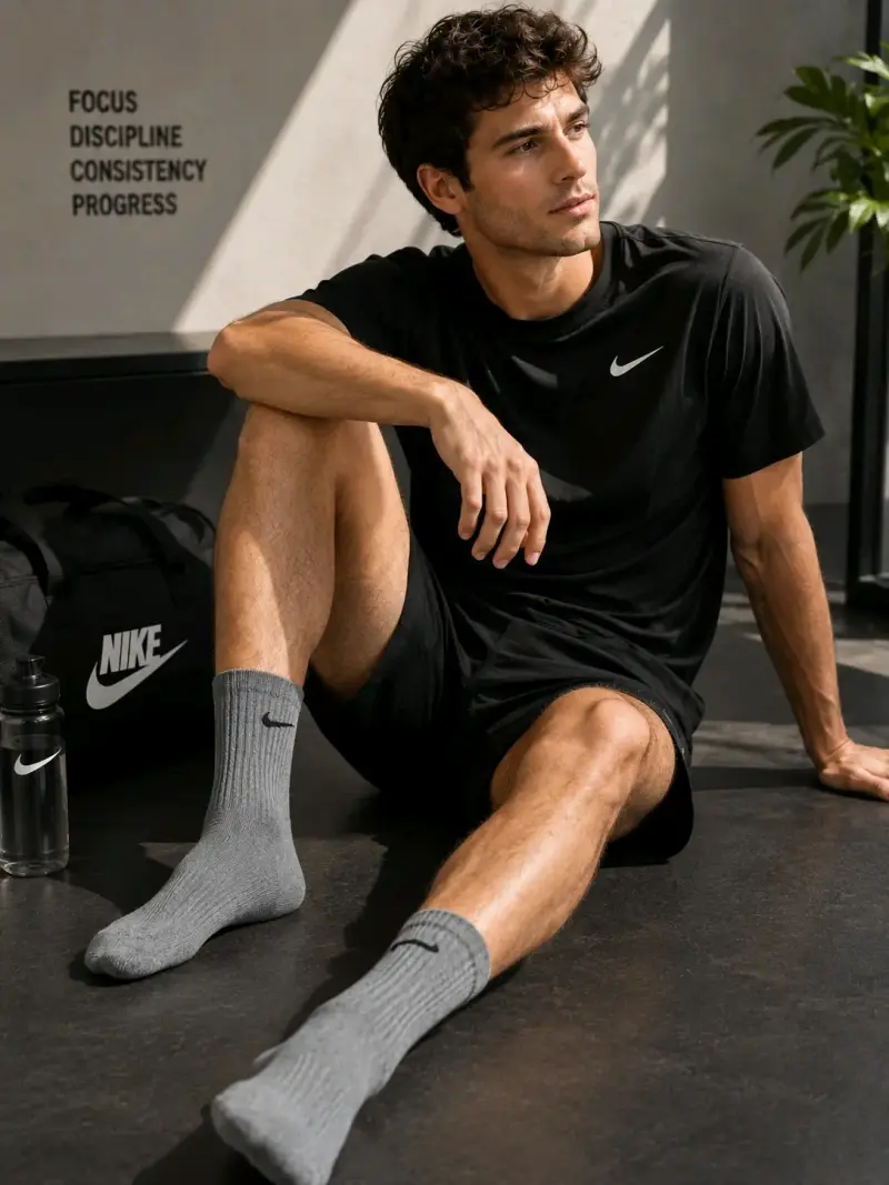 Tripack calcetines deportivos Nike Everyday gris - 1
