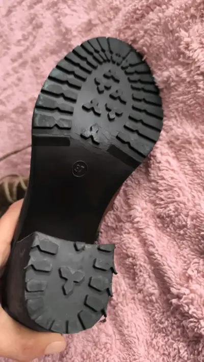 Botines de cuero marrón con tacón alto - miniatura 2