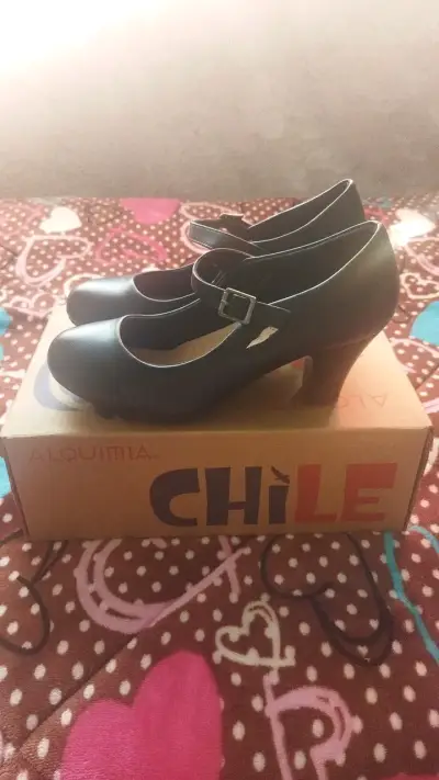 Zapatos de baile Alquimia negros con tacón - miniatura 1