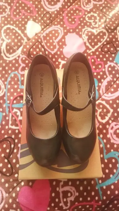 Zapatos de baile Alquimia negros con tacón - miniatura 3