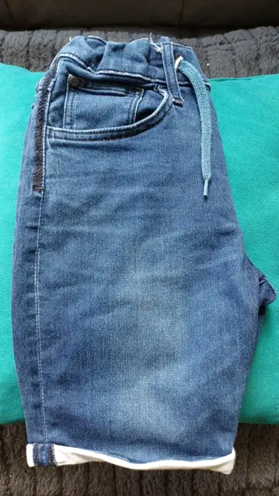 Shorts de mezclilla H&M azul para niño - miniatura 1