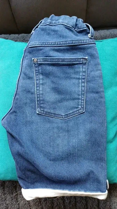 Shorts de mezclilla H&M azul para niño - miniatura 2