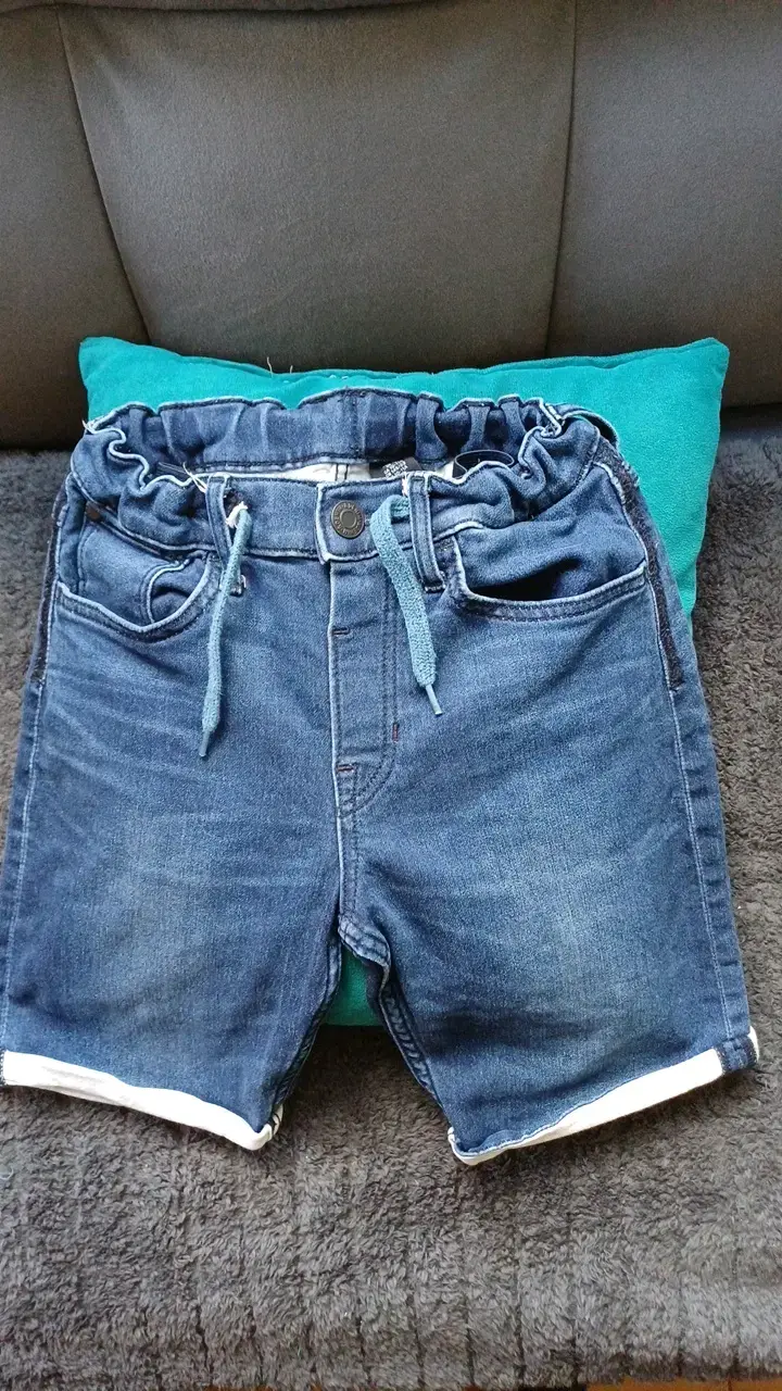 Shorts de mezclilla H&M azul para niño - 3
