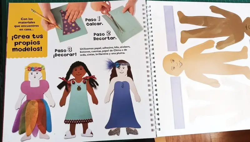 Libro didáctico de muñecos de papel para niños - 3
