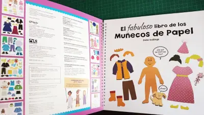 Libro didáctico de muñecos de papel para niños - miniatura 4