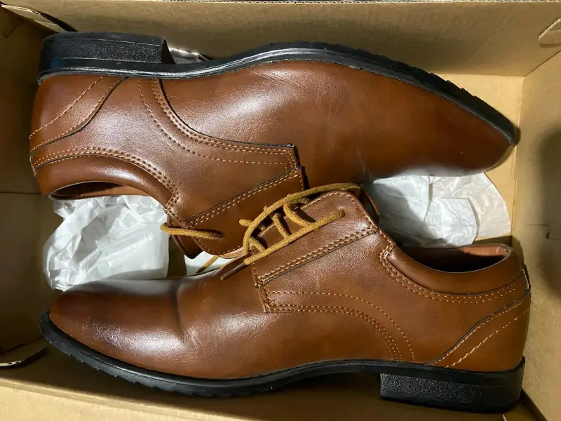Zapatos de vestir para hombre en negro y marr - 3