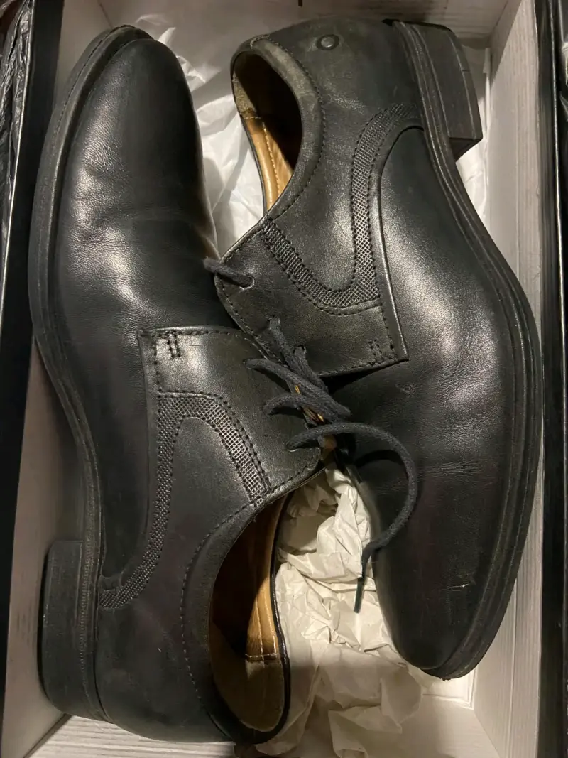 Zapatos de vestir para hombre en negro y marr - 4