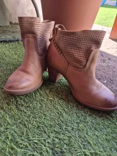 Botines Gacel  marrón con tacón medio - miniatura 3