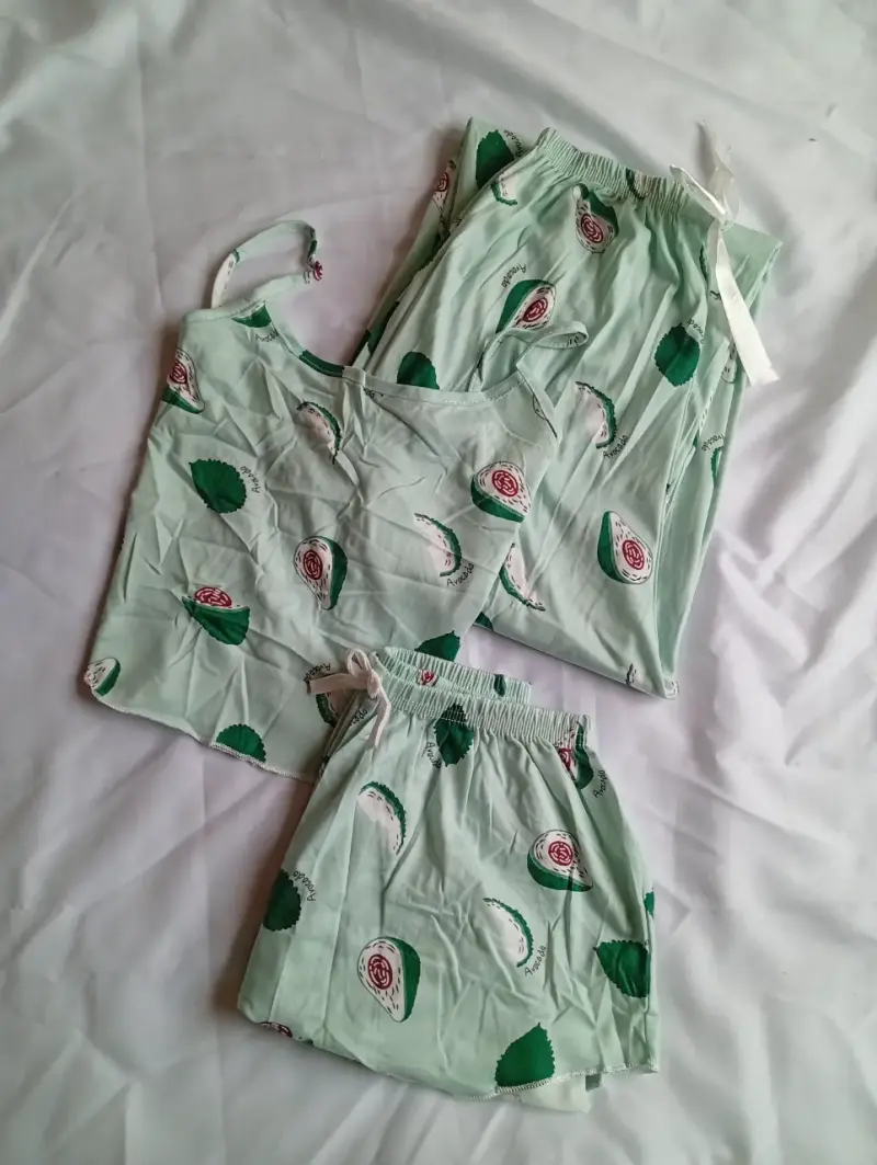Pijamas de mujer con estampado de aguacate - 6