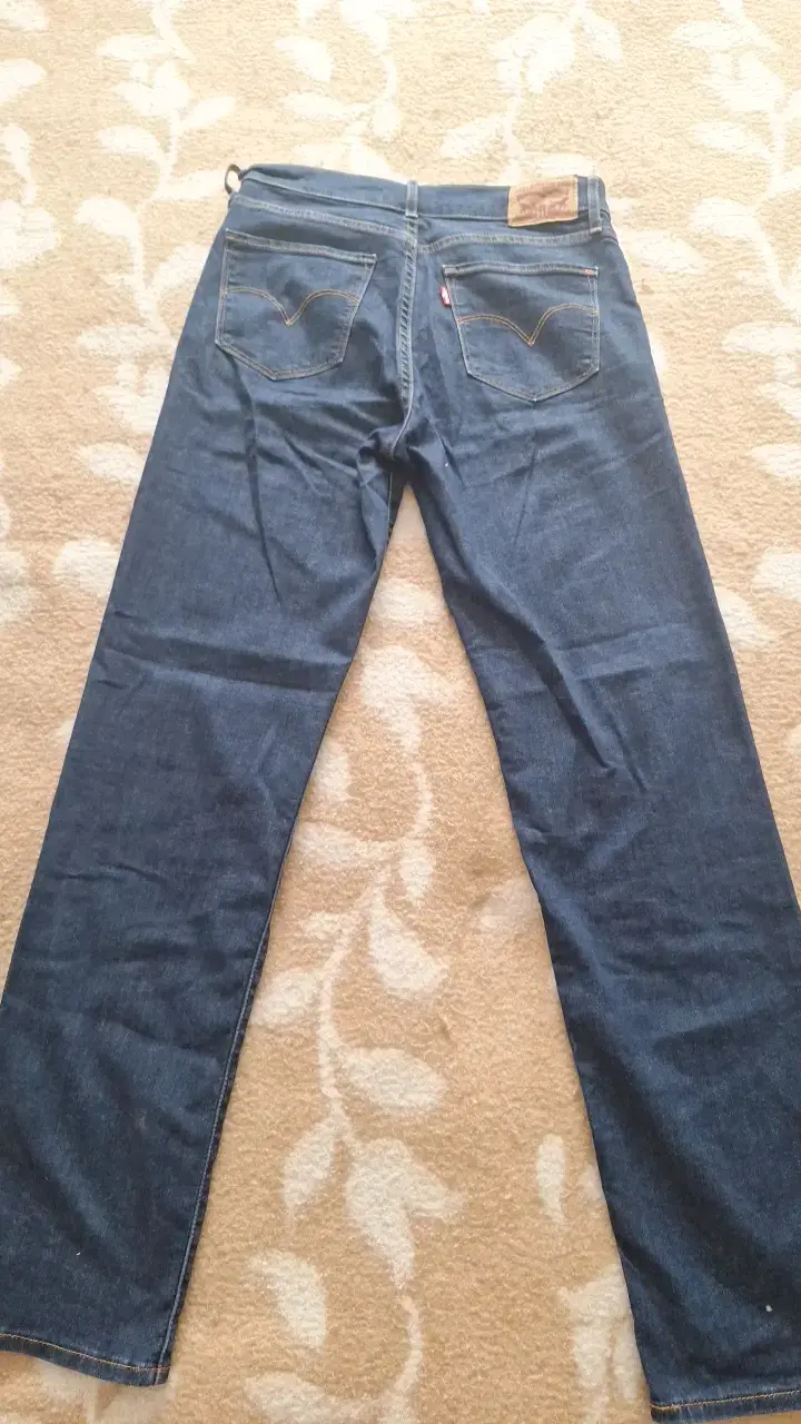 Jeans de mezclilla azul para mujer - 2