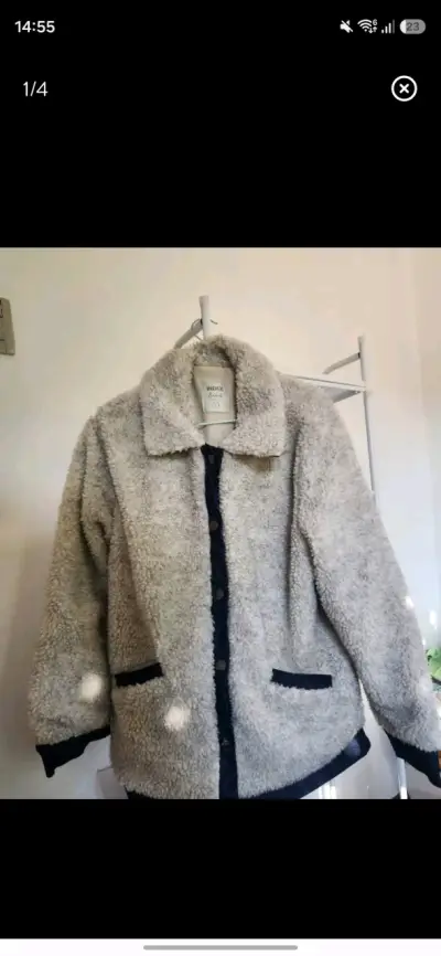 Chaqueta de lana sintética gris Index Basics - miniatura 1
