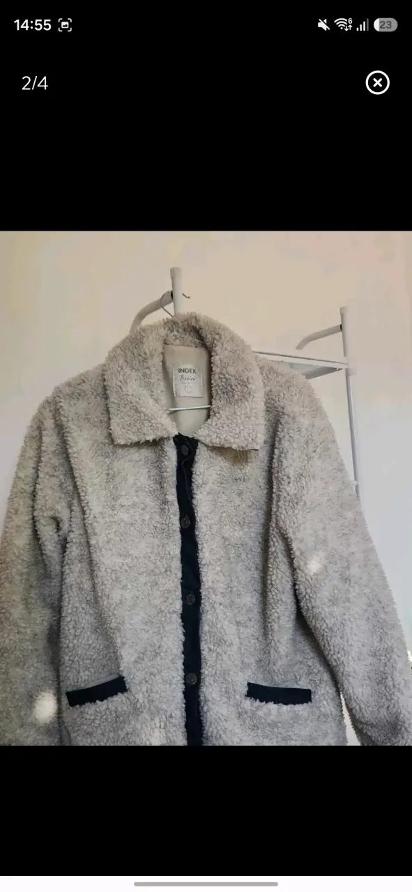 Chaqueta de lana sintética gris Index Basics - 2