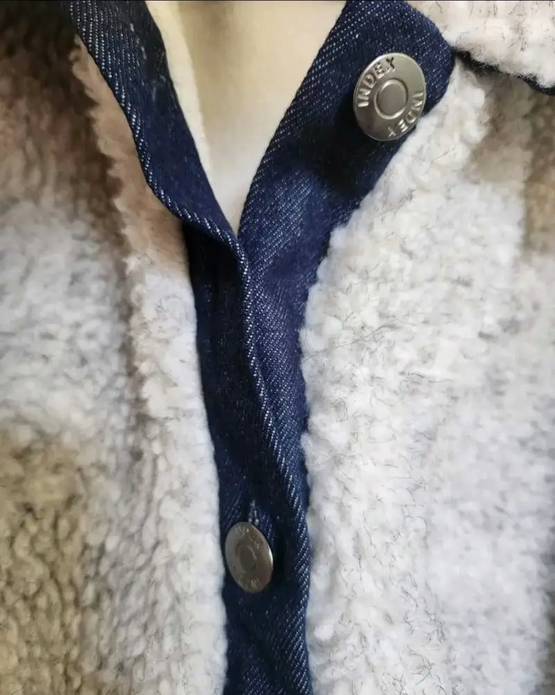 Chaqueta de lana sintética gris Index Basics - 4