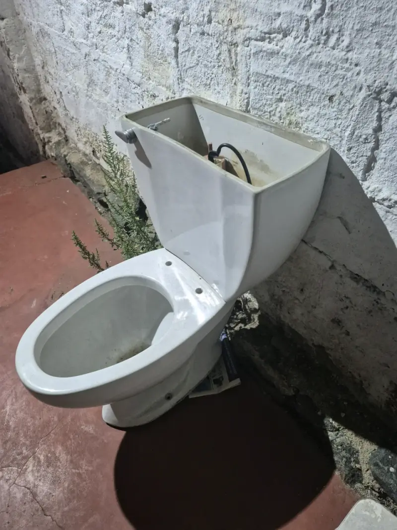 Inodoro de cerámica con tanque de descarga - 1