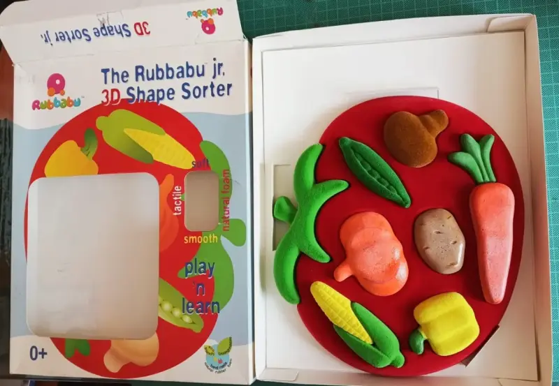 JUGUETE 3D DE VERDURAS, Rubbabu Jr. para Niños - 3