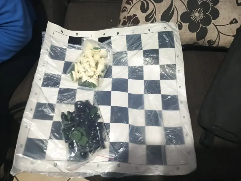 Juego de ajedrez profesional portátil con tablero