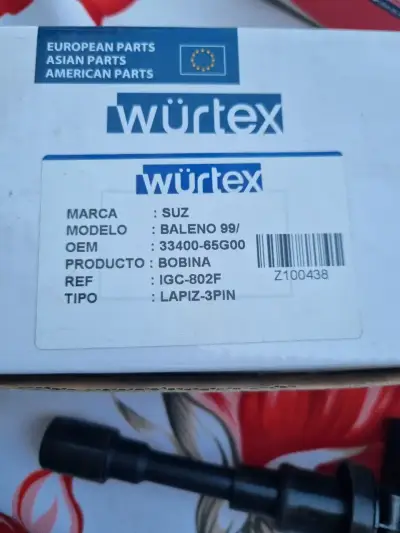 Bobina de Encendido Würtex para Suzuki Baleno - miniatura 3
