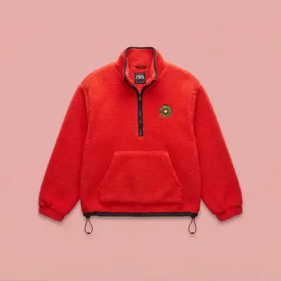 Polerón rojo Zara - miniatura 1