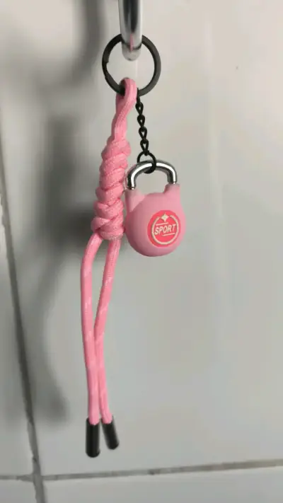 Llavero Kettlebell Rosa Deportivo - miniatura 1