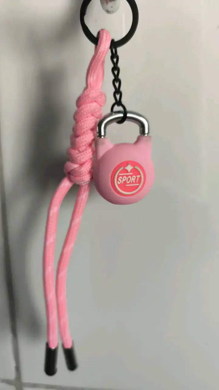 Llavero Kettlebell Rosa Deportivo - 2