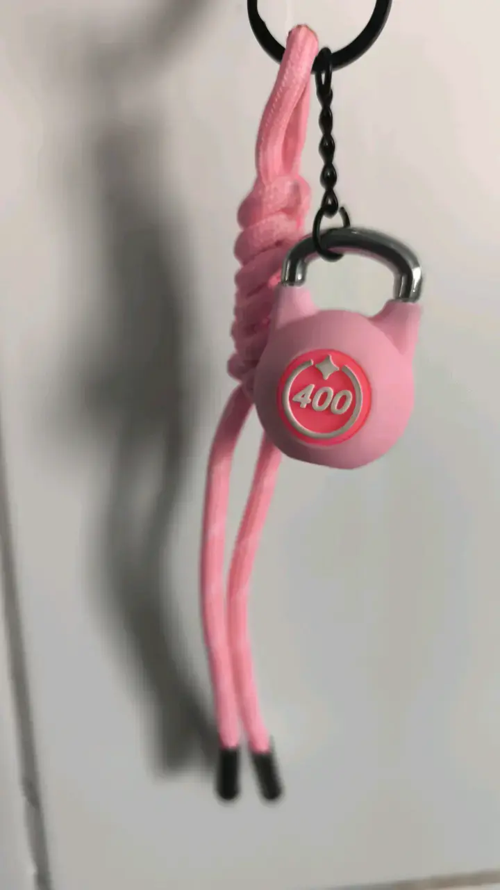 Llavero Kettlebell Rosa Deportivo - 3