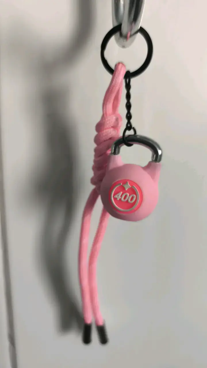 Llavero Kettlebell Rosa Deportivo - 4