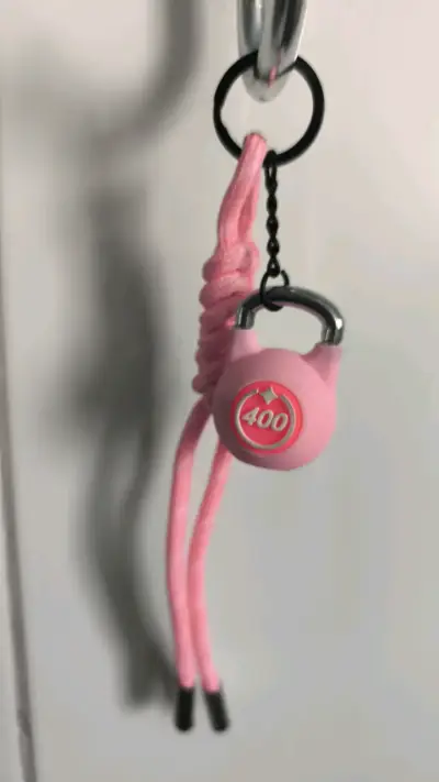 Llavero Kettlebell Rosa Deportivo - miniatura 4