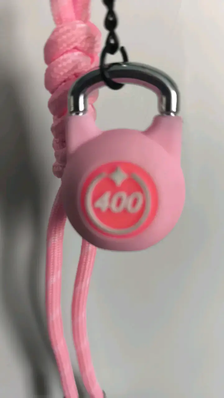 Llavero Kettlebell Rosa Deportivo - 5