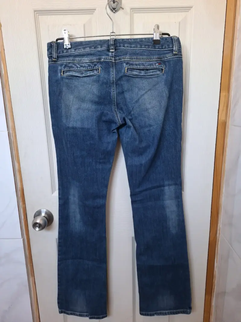 Jeans de mujer azul tiro bajo - 2