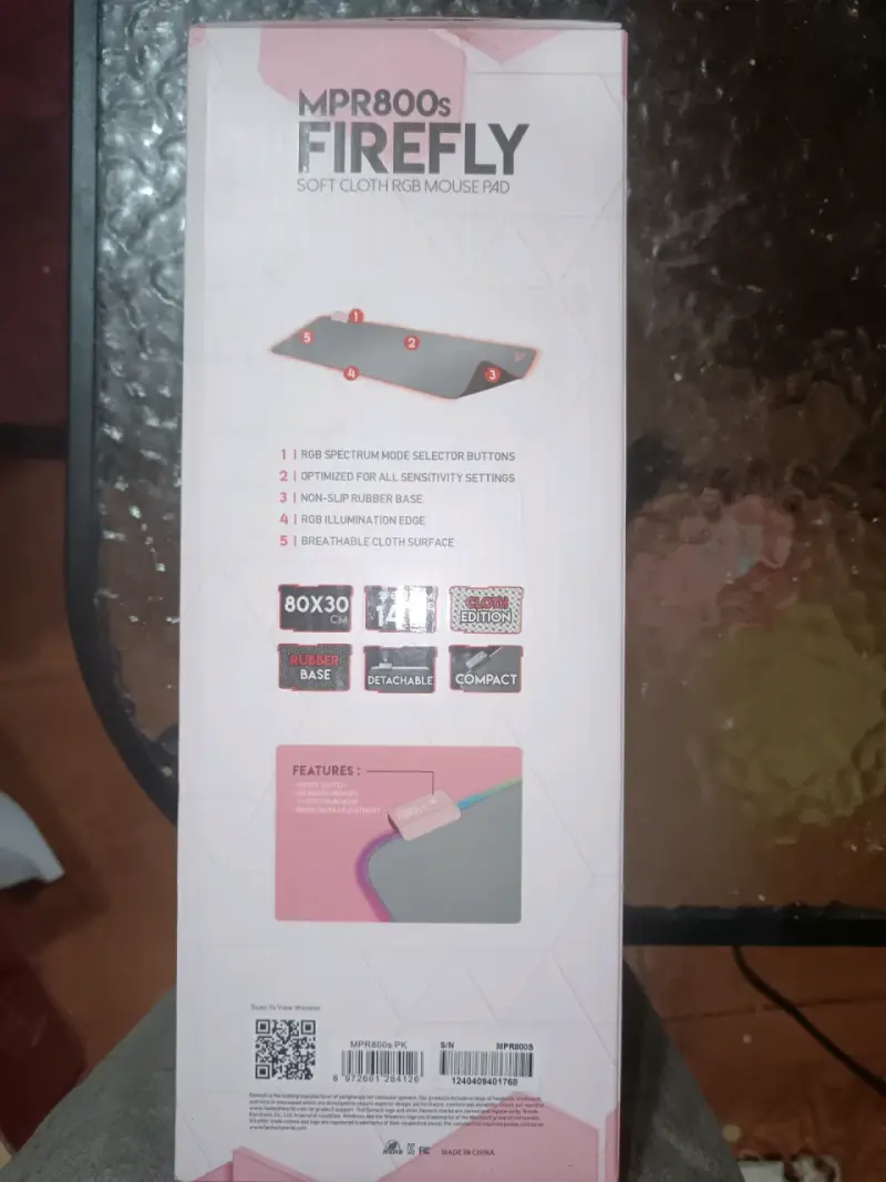 Alfombrilla de Ratón RGB Firefly MPR800S - 2