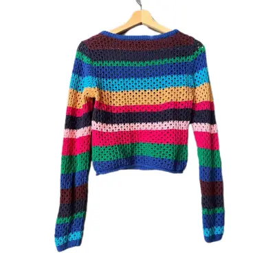Suéter Zara de punto multicolor para mujer - miniatura 2