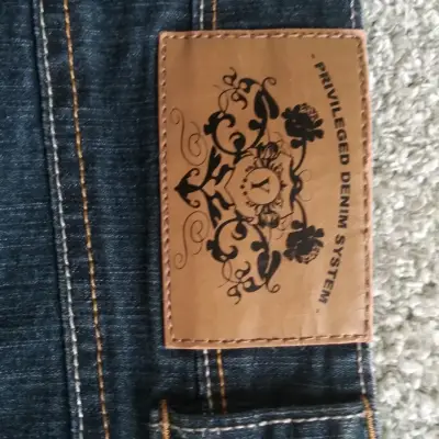 Falda de mezclilla azul oscuro talla 38 - miniatura 8