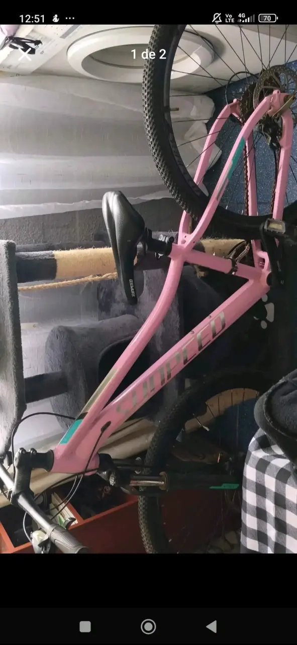 Bicicleta de montaña rosa Sunpeed en buen estado - 1