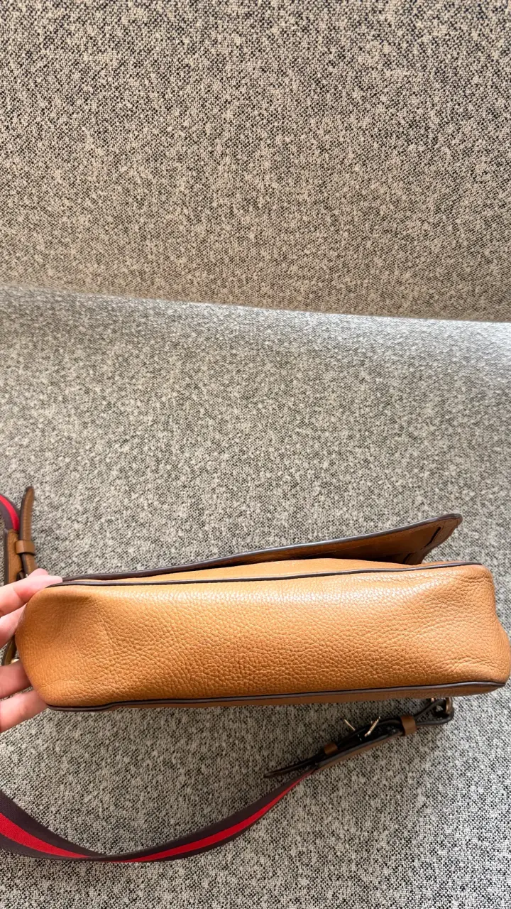 Cartera de cuero Coach marrón con correa ajustable - 3