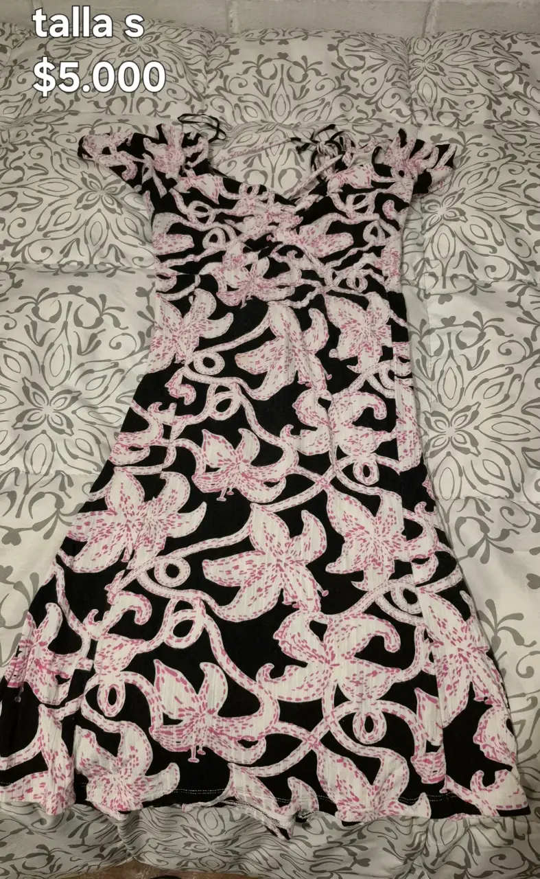 Vestido estampado floral talla S