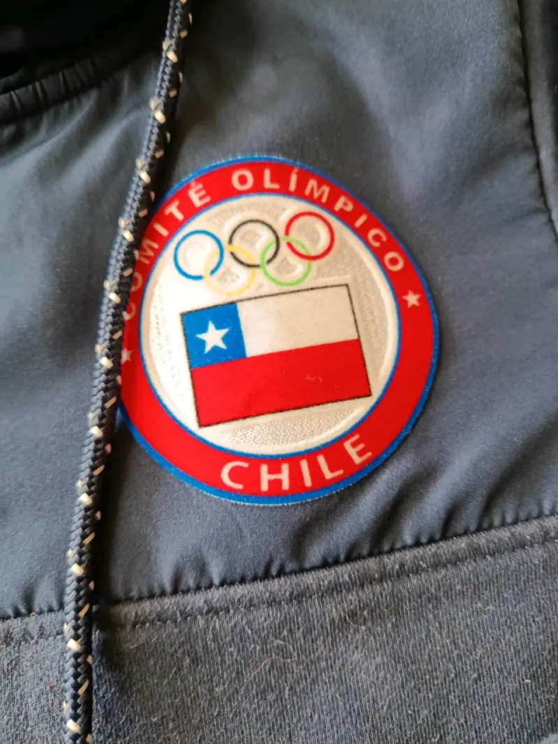 Polerón New Balance Team Chile azul con capucha - 4