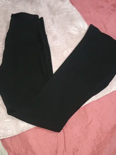 Calzas flare cintura alta para mujer - miniatura 1