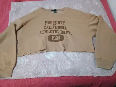 Polerón corto beige Forever 21 estilo vintage - miniatura 1