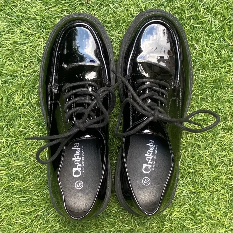 Mocasines de charol negros - 2