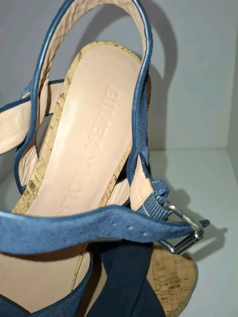 Sandalias de plataforma azul con corcho Bimba y Lola - 2
