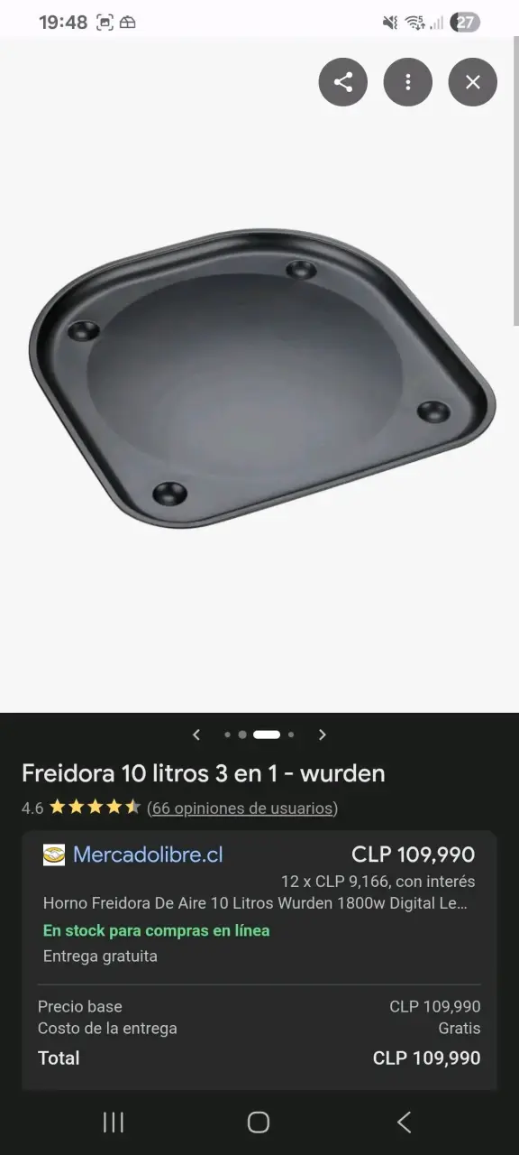 Freidora de Aire 10 Litros 3 en 1 Würden - 4