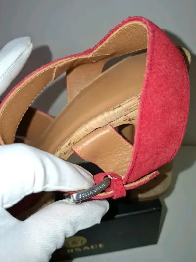 Sandalias de plataforma rojas Versace - miniatura 2