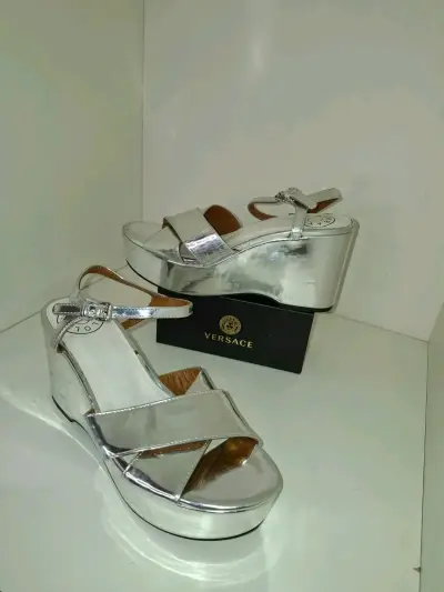Sandalias de plataforma plateadas Bimba lola - miniatura 1