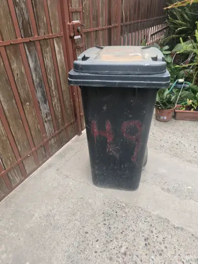 Contenedor de Basura con Ruedas Negro - miniatura 2