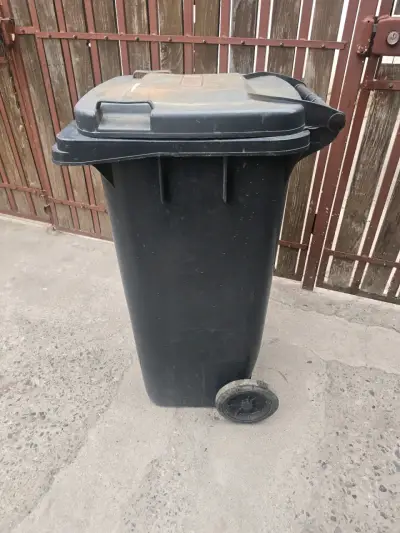 Contenedor de Basura con Ruedas Negro - miniatura 3